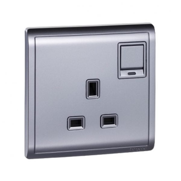 STOP KONTAK AC PIENO SCHNEIDER E8215N_LS 1G NEON LAVENDER SILVER
